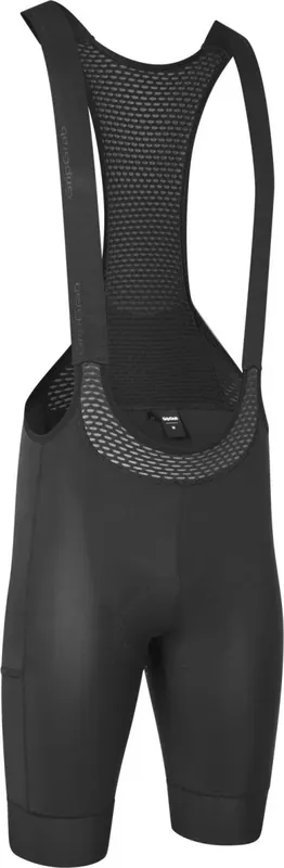 Betrouwbaar Adventure korte fietsbroek met bretels – Black – XL