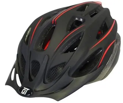 Goedkoop Qt cycle tech helm fuse mat zwart rood m 58-61 cm 2810415