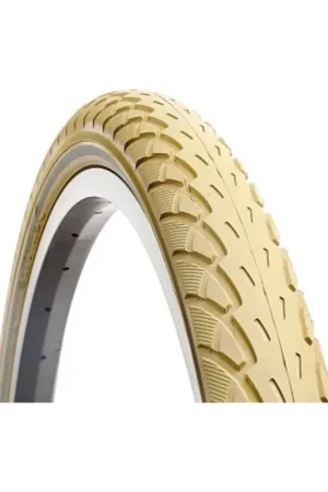 Deli buitenband, creme met reflectie, 22x1.75 etrto 47-457 Gereduceerde Prijs