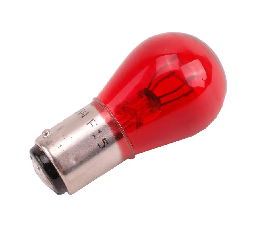 Snelle Levering Bosma Lamp 12V-21 5W BAY15D rood