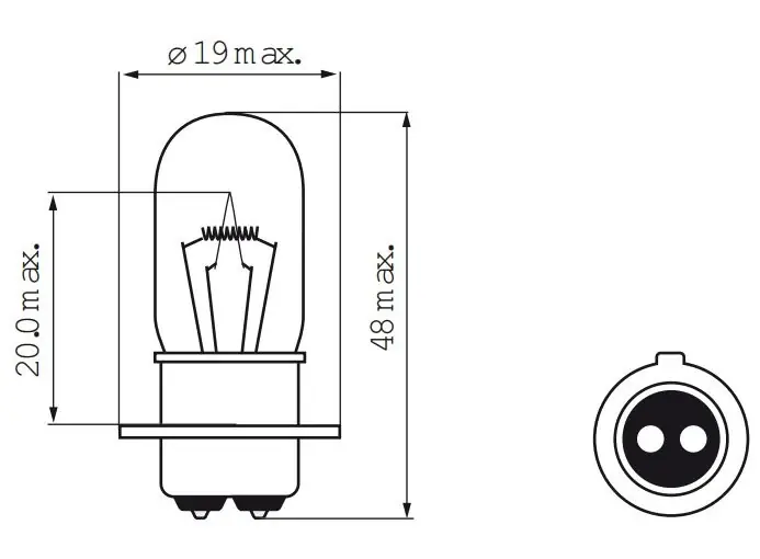 Seizoensaanbieding Bosma Lamp 12V-25 25W PX15D