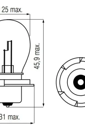 Bosma lamp 6v-25w p26s Populair