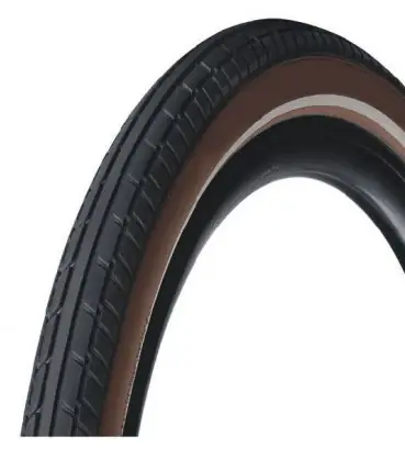 Deli tire buitenband 24x2.125 57-507 zwart bruin sa-238 reflectie Weekendaanbieding