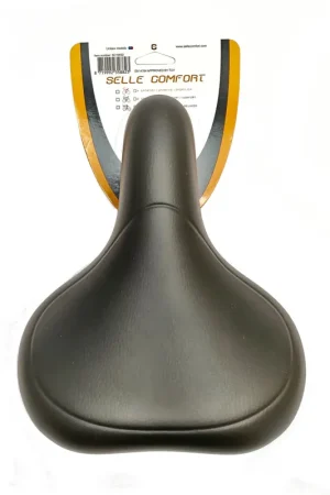 Selle comfort zadel e-bike met handgreep zwart soft, zonder strop Exclusieve Aanbieding
