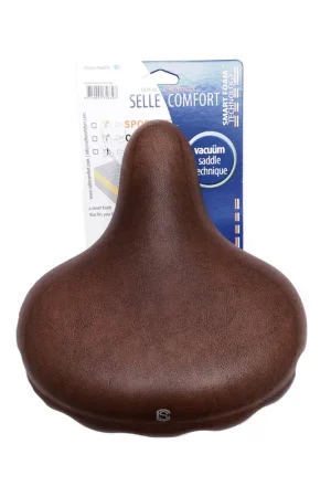 Nieuw Selle comfort zadel retro xl bruin. met smart foam techniek, zonder strop