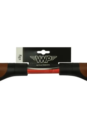 VWP Fiets Handvatten - Leer, 11,5 cm, Zwart Bruin Merkproduct