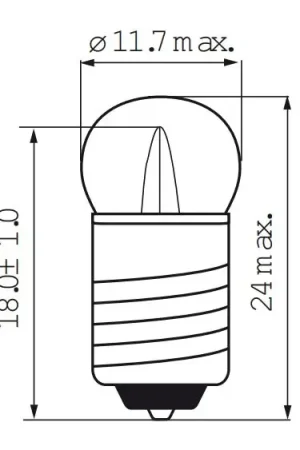 Bosma lamp 6v 0.05 e10 fiets achter Hoge Kwaliteit