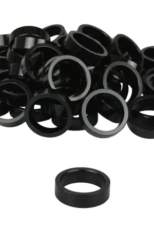 Vwp balhoofdtussenring spacer alu 10mm 1.1 8 zwart p 50 Meest Verkocht