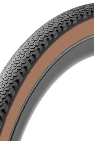 Beste Prijs Deli tire gravel sa-300 37-622 700x35c zwart-bruin met reflectie