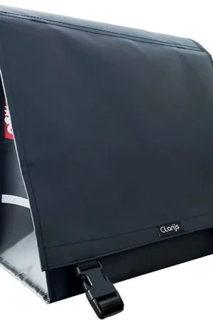 Clarijs fietstas dubbel L PVC 40L met uitsparing mat zwart Direct Beschikbaar